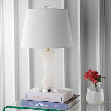 Eliza 23" Alabaster LED Table Lamp - JONATHAN Y